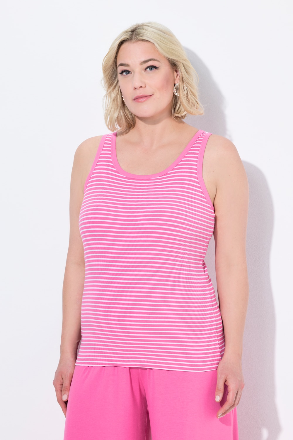 Große Größen BH-Top, Damen, rosa, Größe: 54/56, Polyester/Baumwolle, Ulla Popken