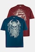 T-Shirts, 2er-Pack, Halbarm, Brustprint, bis 8XL