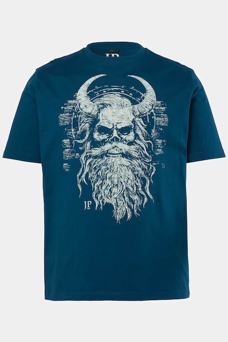 T-Shirts, 2er-Pack, Halbarm, Brustprint, bis 8XL