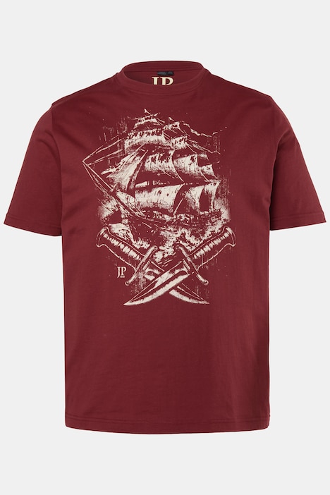 T-Shirts, 2er-Pack, Halbarm, Brustprint, bis 8XL