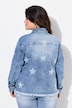 Denimjakke, stjerner, glitrende similisten