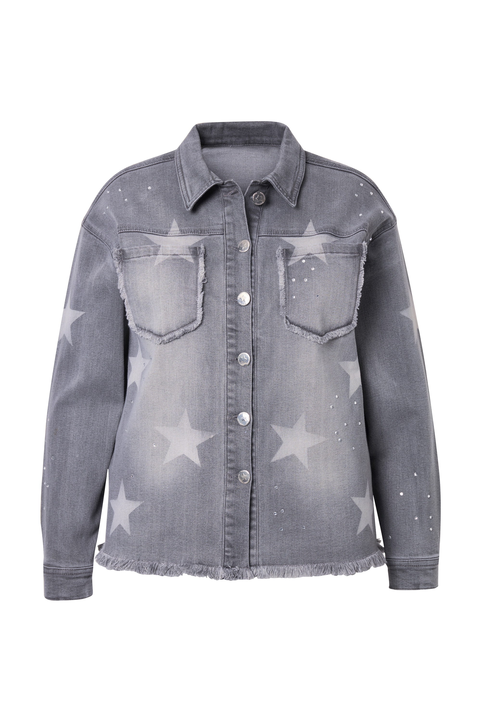 Angel of Style Damen große Größen Jeansjacke Sterne Glitzersteinchen 838331