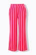 Hose, wide Legs, Musselin, Streifen, Elastikbund