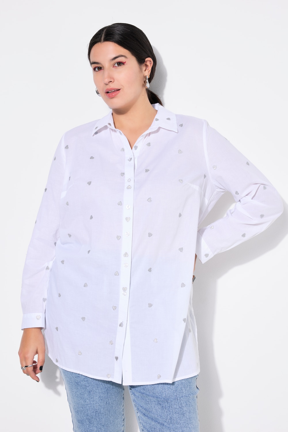 Große Größen Hemdbluse, Damen, beige, Größe: 58/60, Baumwolle, Studio Untold