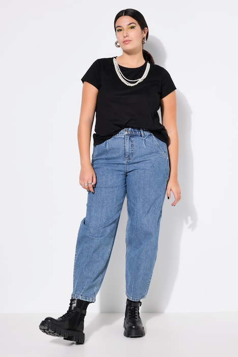 Ballon-Jeans, Wide Shape, 5-Pocket, Elastikbund