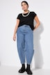 Ballon-jeans, wijd model, 5-pocket, elastische tailleband