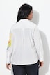 Blouse, bloemen, A-lijn, overhemdkraag, lange mouw