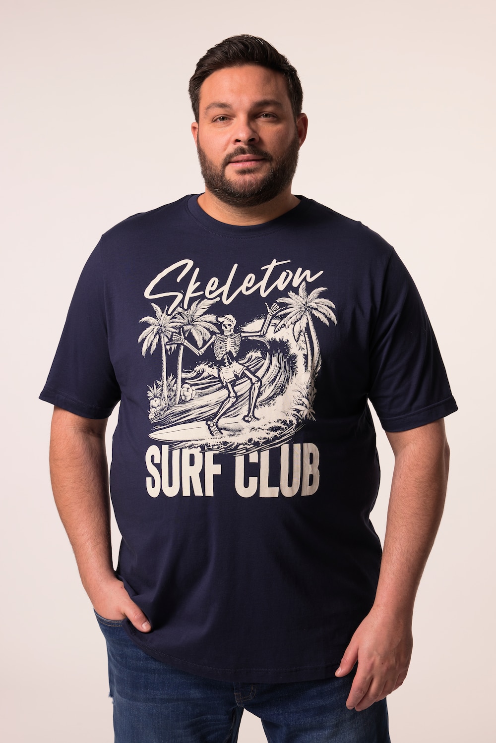 Men+ T-Shirt, Halbarm, Print, Rundhals, bis 8 XL