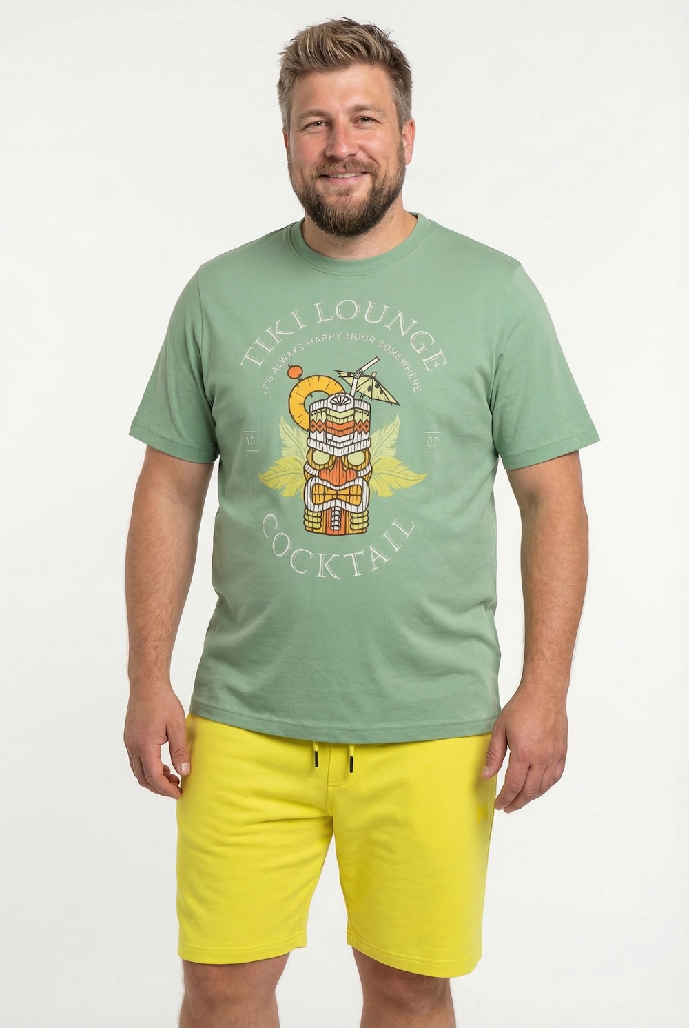 T-Shirt, Halbarm, Print, Rundhals, bis 8 XL