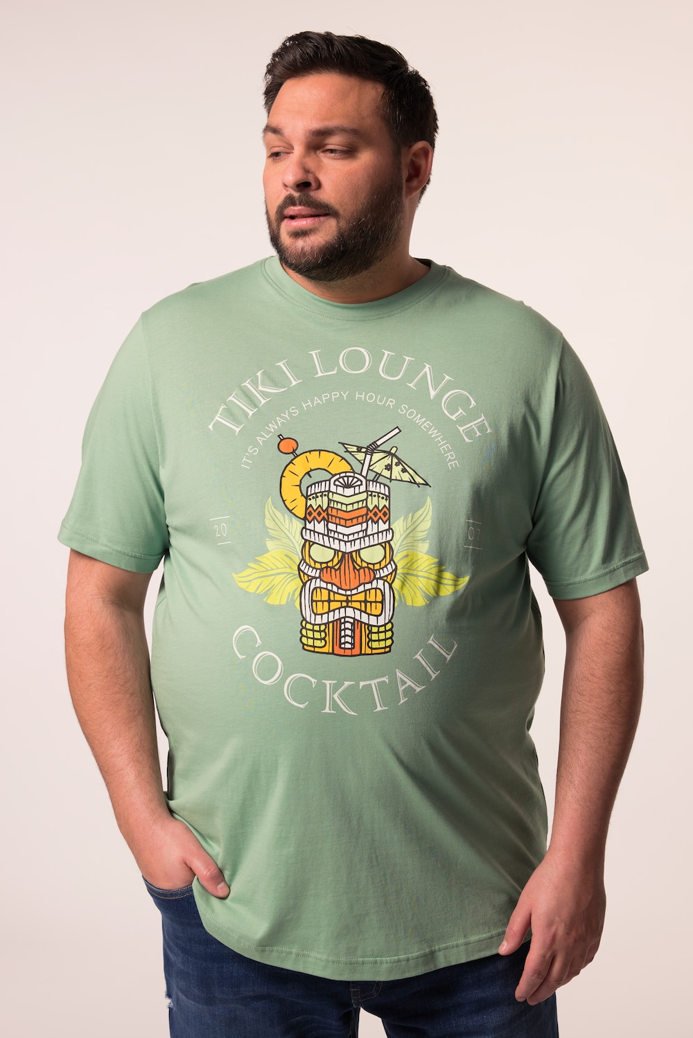 Men+ T-Shirt, Halbarm, Print, Rundhals, bis 8 XL