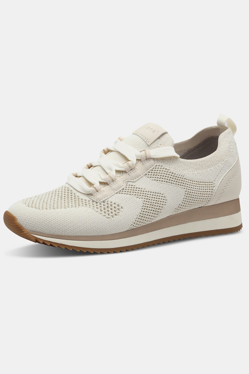 Mesh-Sneaker, Damen, beige, Größe: 39, Sonstige/Synthetische Fasern, Ulla Popken