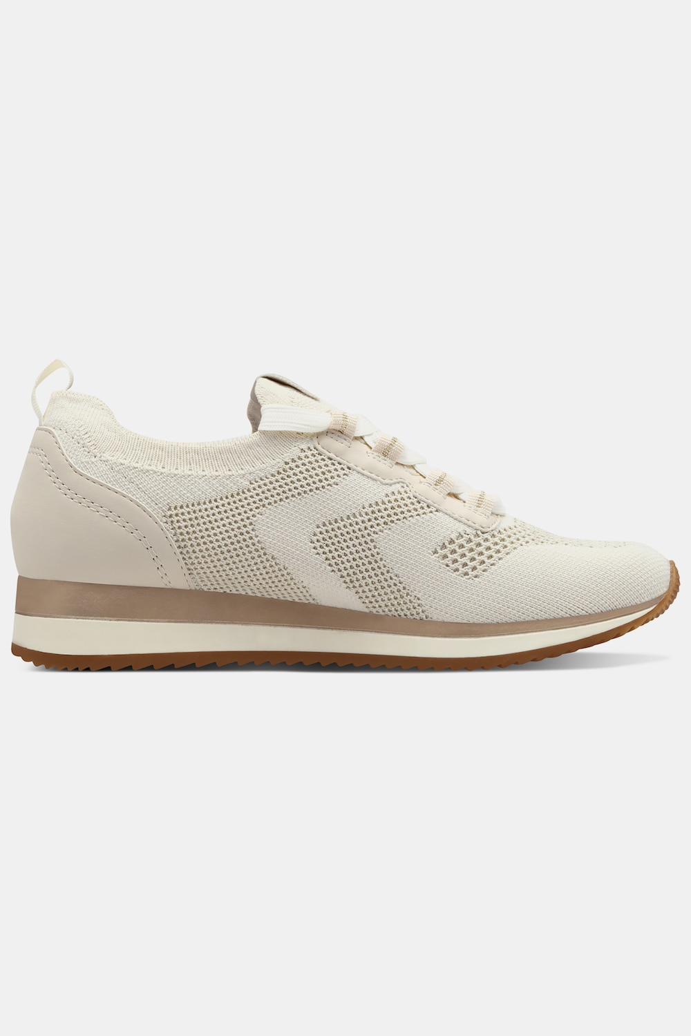 Stora storlekar Meshsneakers, Dam, beige, storlek: 37, Annat/Syntetfibrer, Ulla Popken