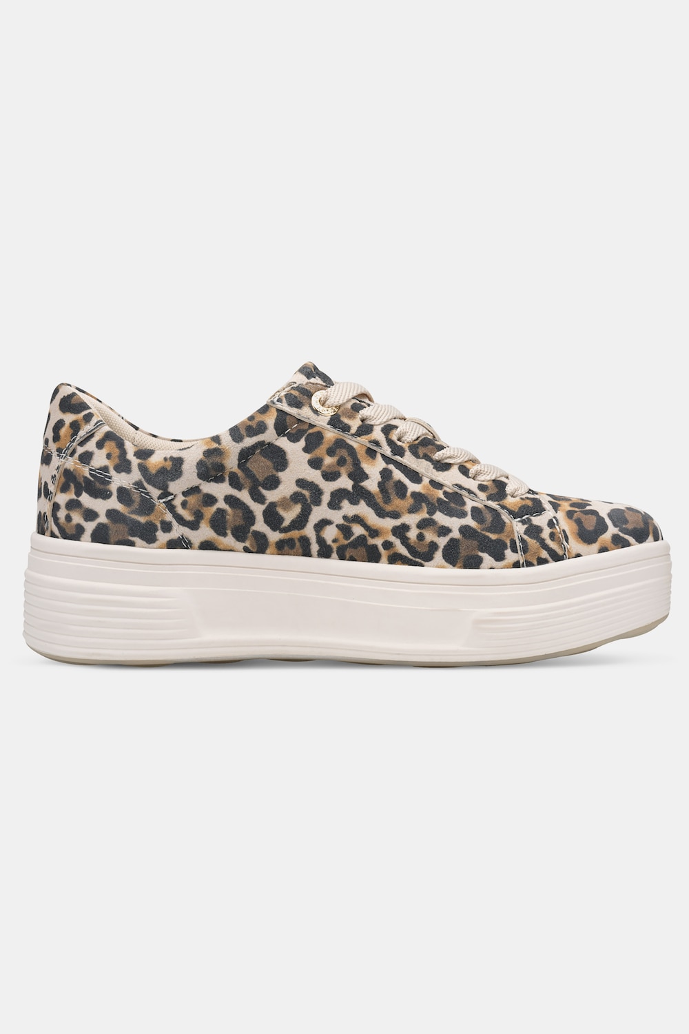 Stora storlekar Platåsneakers, Dam, brun, storlek: 37, Läder/Annat, Ulla Popken
