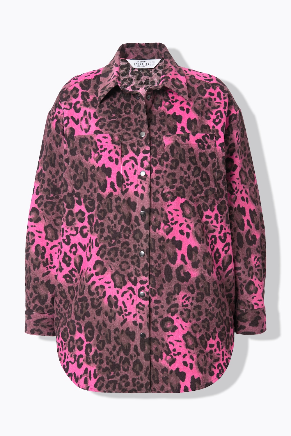 Stora storlekar Manchesterskjorta, Dam, rosa, storlek: 42/44, Polyester, Studio Untold