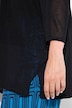 Sweter, faktura w kratę, oversized, okrągły dekolt, rękaw 1/2