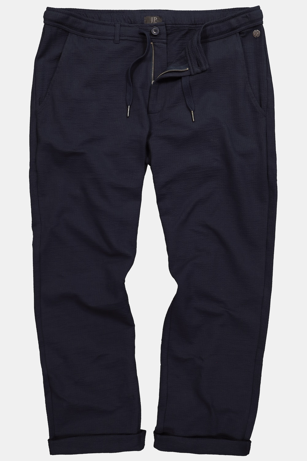 Pantalon chino 4 poches JP 1880, tissu jersey seersucker - jusqu'au 8 XL