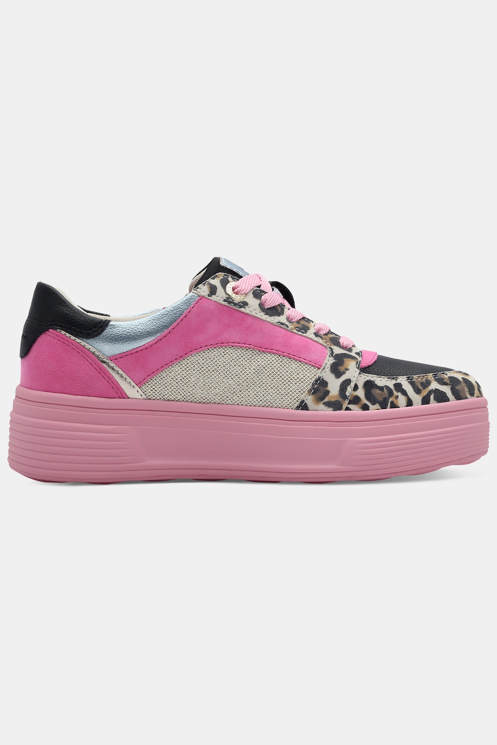 Stora storlekar Platåsneakers, Dam, rosa, storlek: 39, Annat/Läder/Syntetfibrer, Ulla Popken