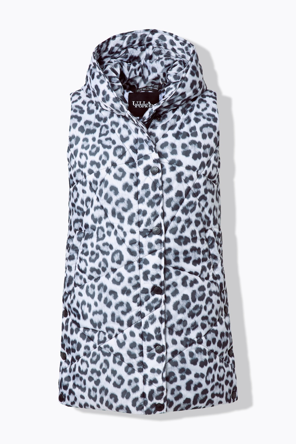 Stora storlekar HYPRAR Lång quiltad väst, Dam, vit, storlek: 54/56, Polyester, Ulla Popken