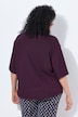 Blouse, structuur, overhemdkraag, korte mouw