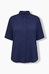 Blouse, structuur, overhemdkraag, korte mouw