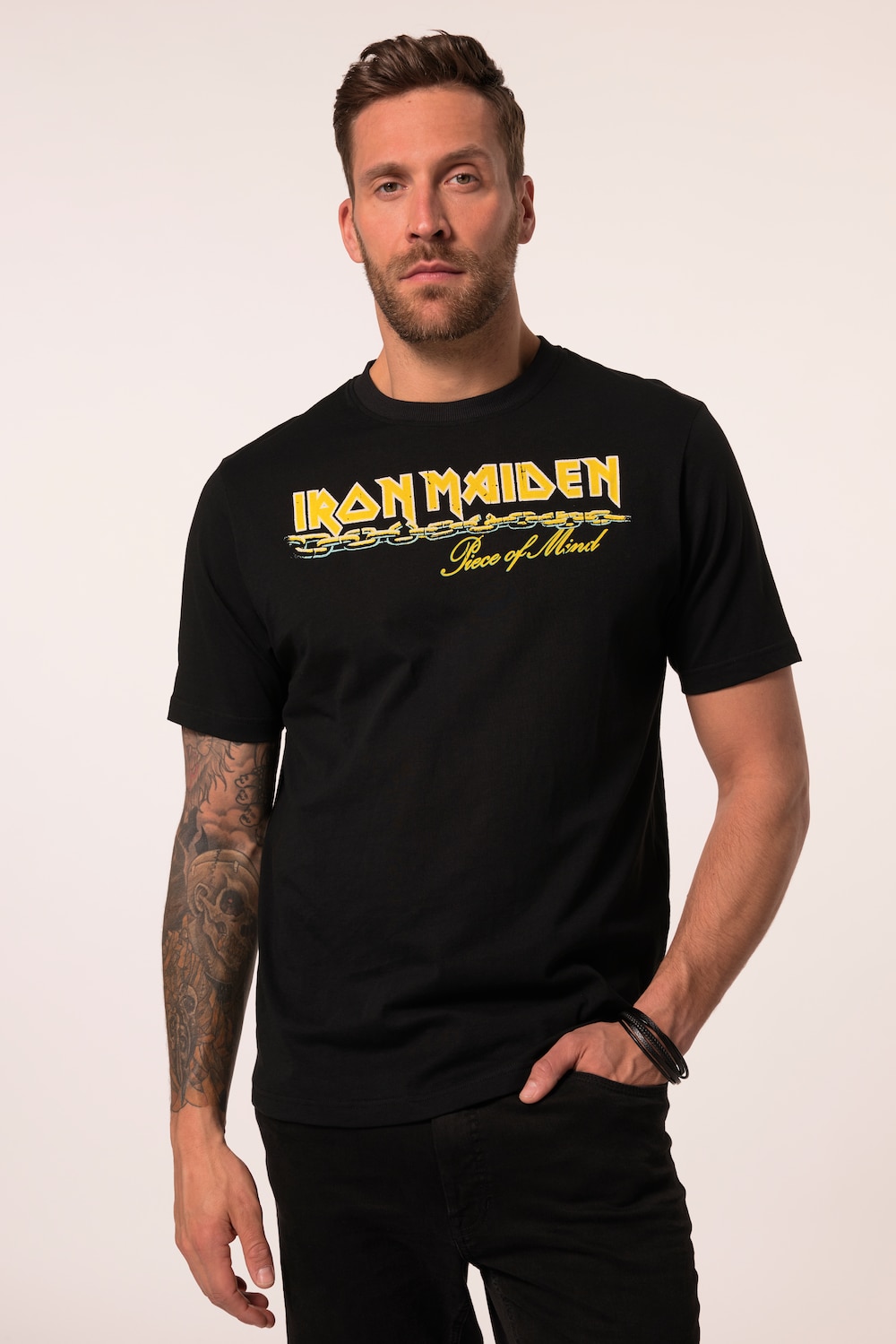 JP1880 T-shirt, bandshirt, Iron Maiden, korte mouwen, tot 8XL