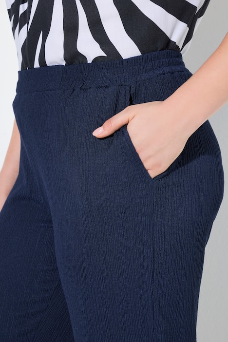 Hose, Struktur, weites Bein, Komfortbund