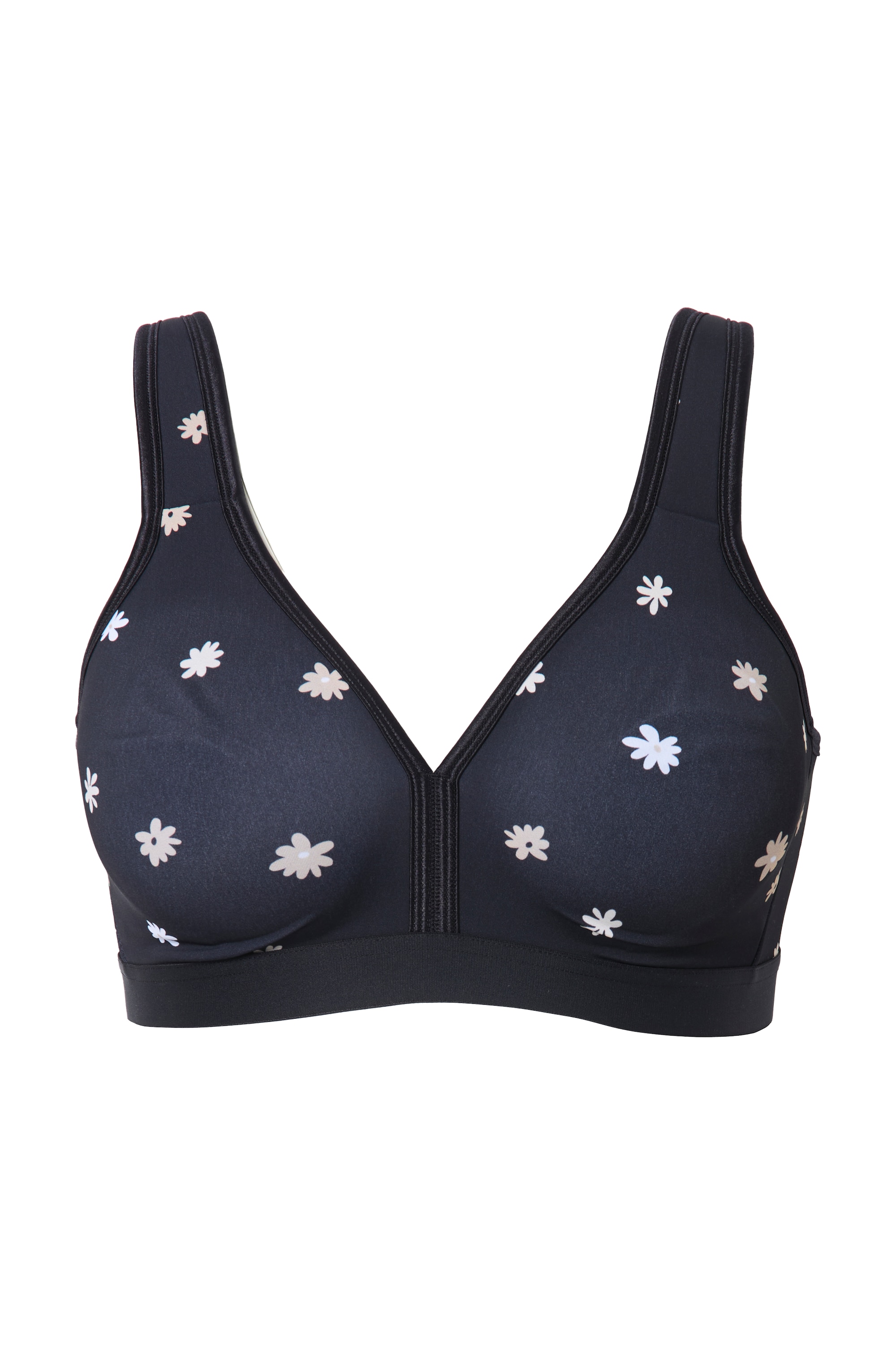 Ulla Popken Damen große Größen Minimizer BH Blüten ohne Bügel Cup C D 838472