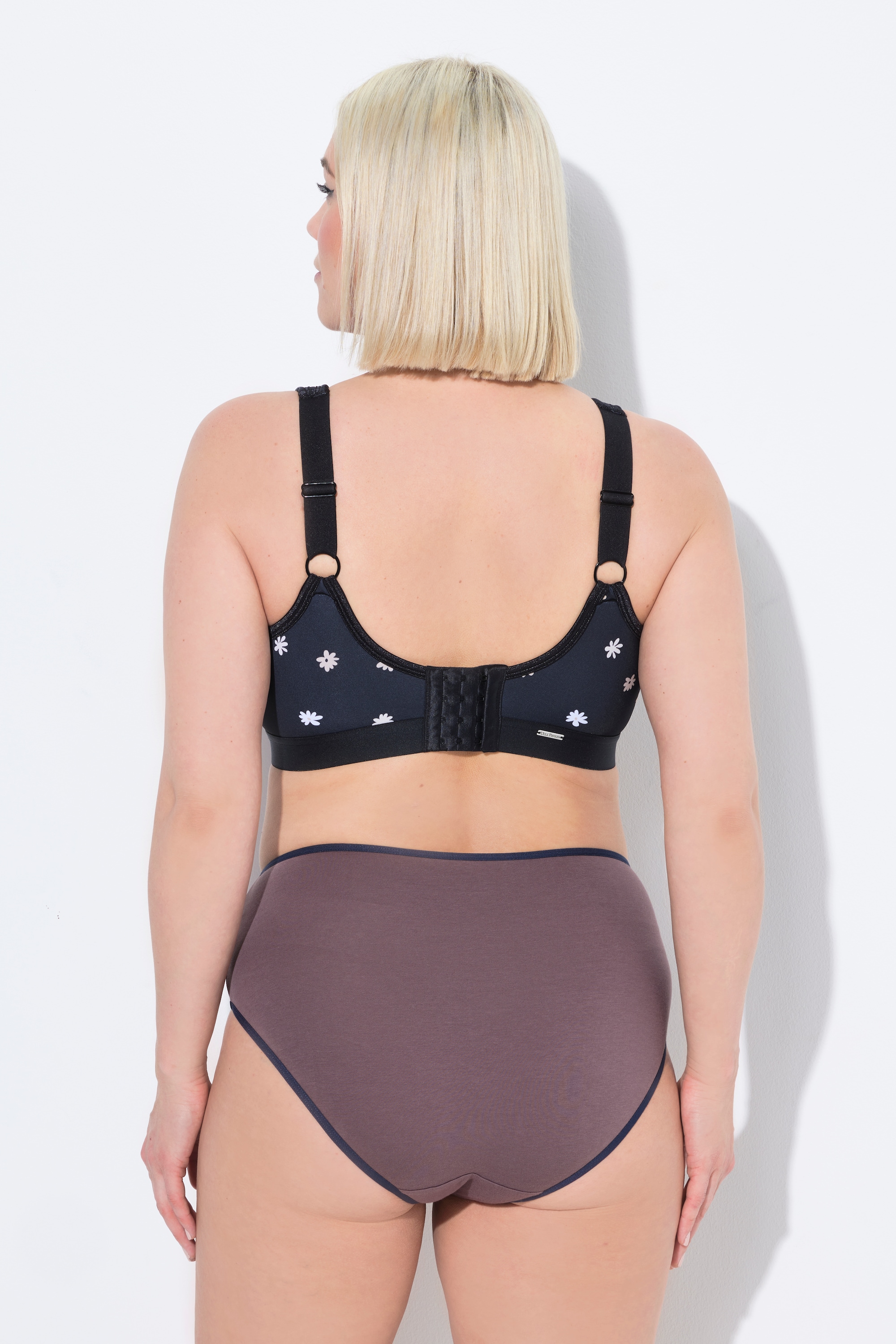 Ulla Popken Damen große Größen Minimizer BH Blüten ohne Bügel Cup C D 838472