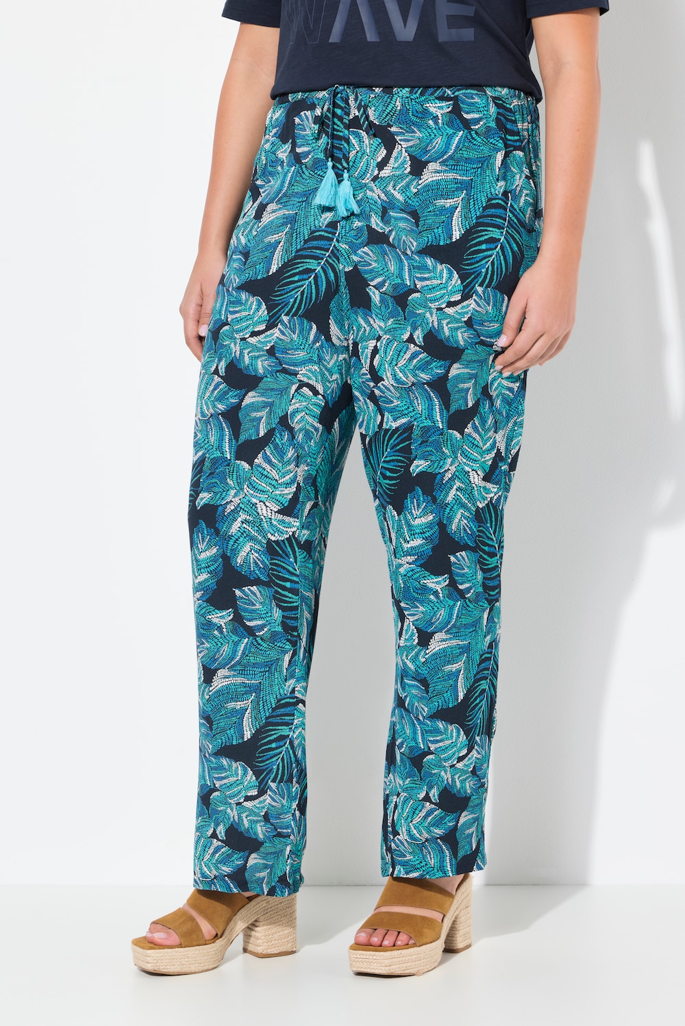 Große Größen Hose Rose, Damen, blau, Größe: 58/60, Viskose, Ulla Popken