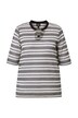 Tričko, pletené pruhy, kulatý výstřih, krátké rukávy