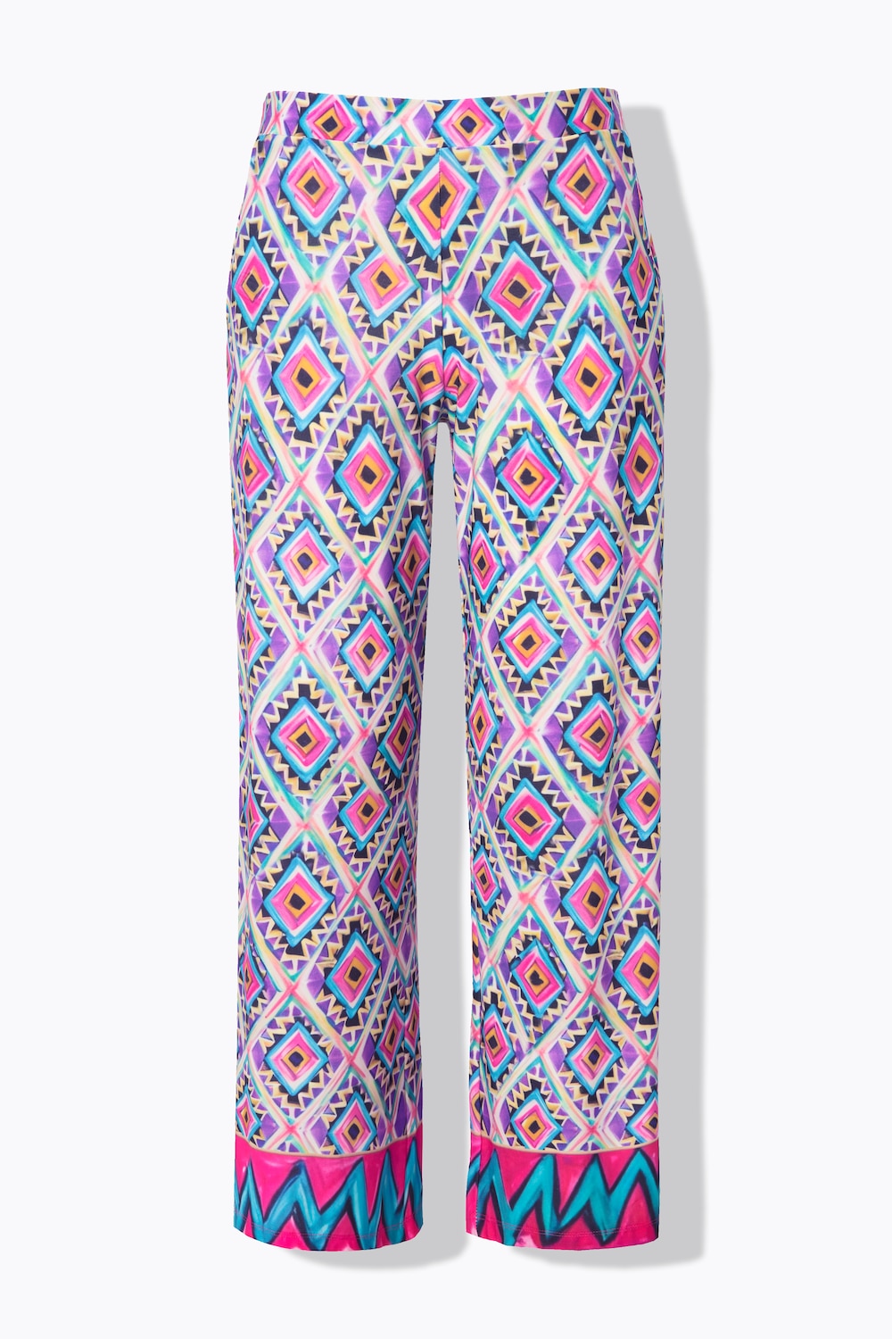 Stora storlekar Dra-på-byxa, Dam, beige, storlek: 60, Polyester, Mia Moda