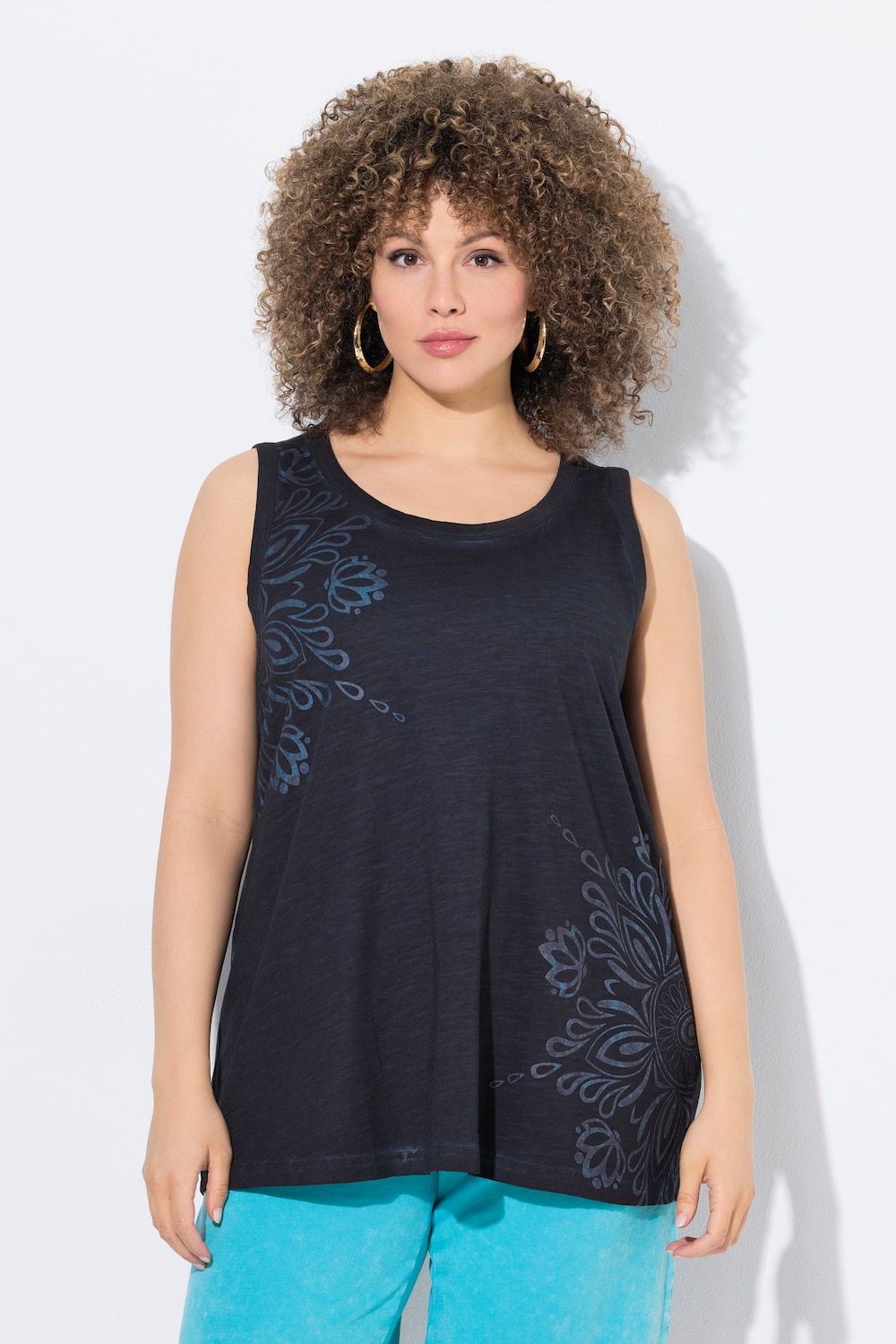 Große Größen Top, Damen, schwarz, Größe: 58/60, Baumwolle, Ulla Popken