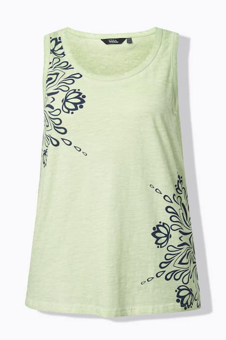 Top, Mandalas, A-Linie, Rundhals, ärmellos