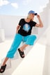 Musselin-Culotte Rose, weites Bein, Elastikbund