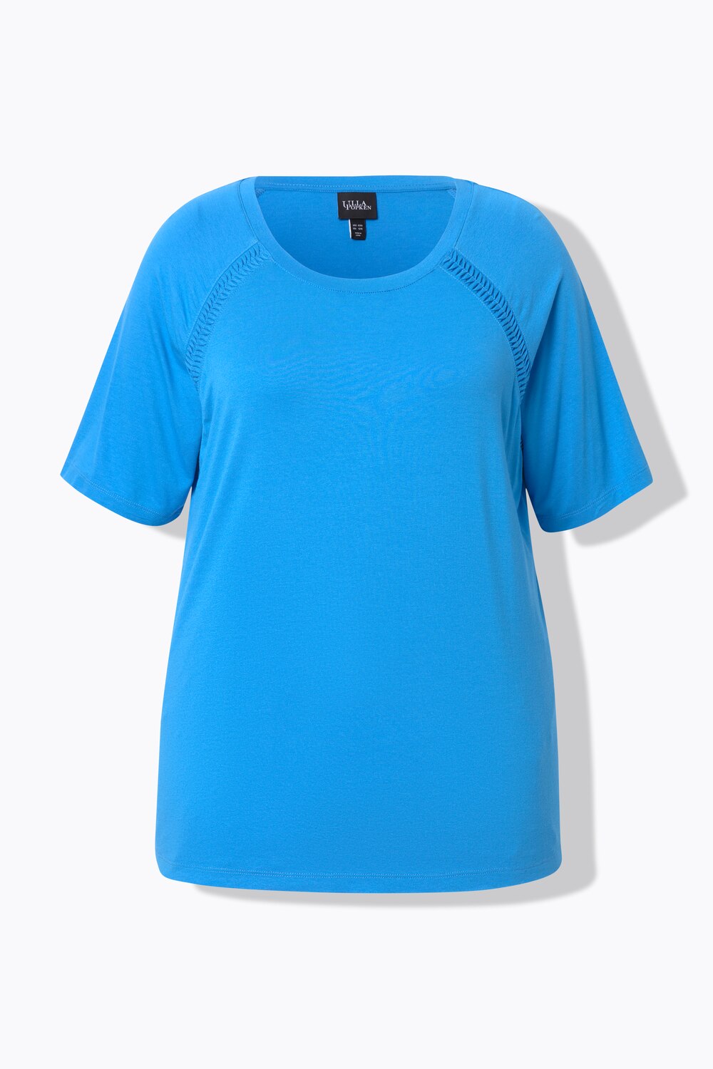 Stora storlekar T-shirt, Dam, blå, storlek: 62/64, Viskos, Ulla Popken