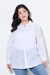 Bluse, A-form, hulbroderi, lange ærmer