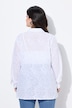 Bluse, A-form, hulbroderi, lange ærmer