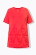 Longshirt, A-lijn, V-hals, korte mouwen