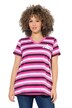 Pruhované tričko, slunce, A střih, výstřih do V, krátké rukávy