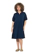Mušelínové šaty, A střih, tunikový výstřih, krátké rukávy