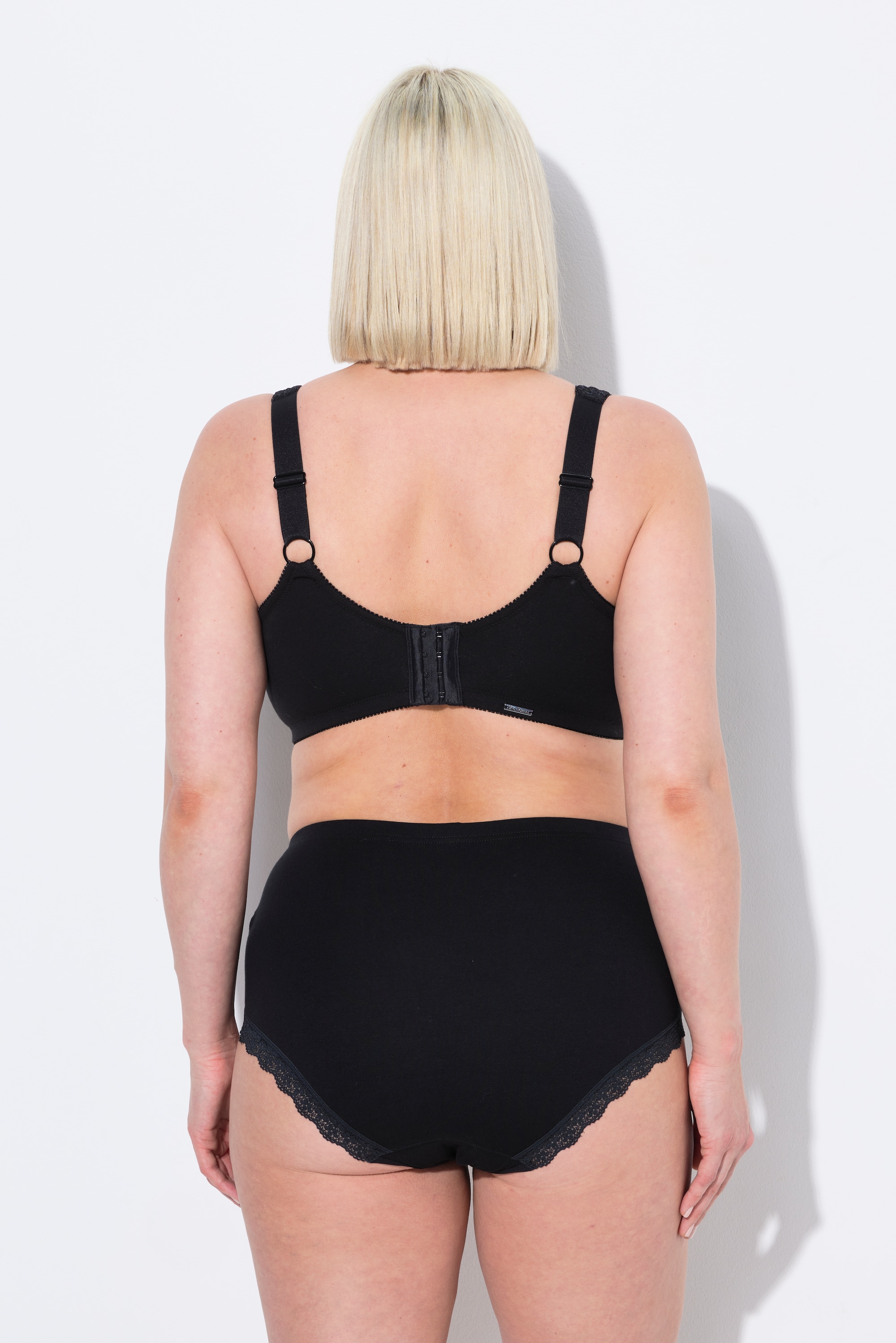 Ulla Popken Damen große Größen Entlastungs BH ohne Bügel Baumwolle