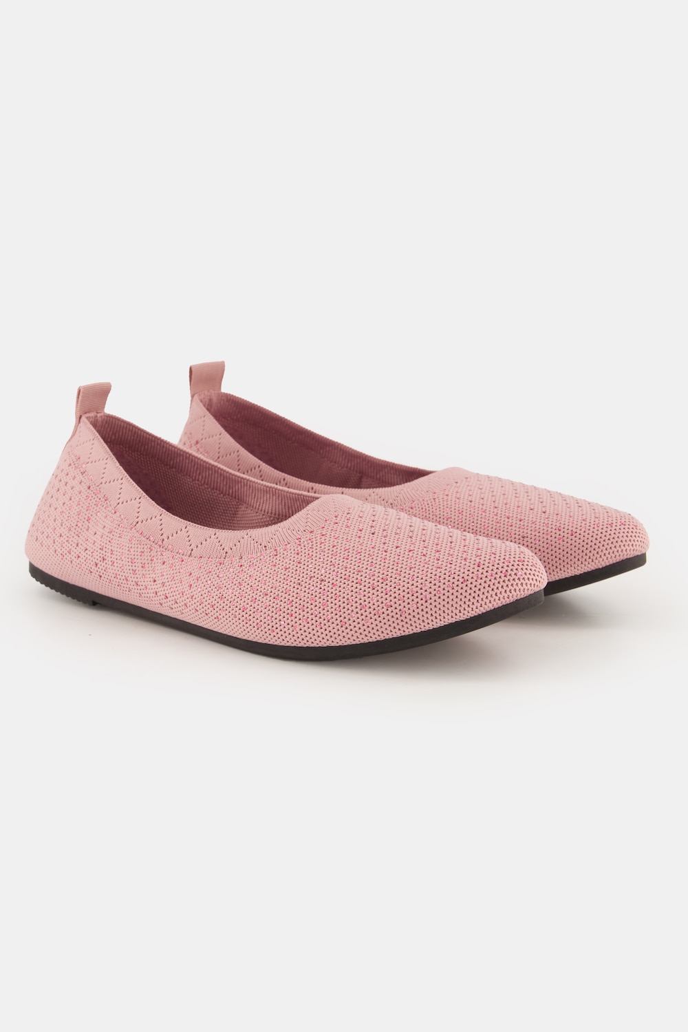 Ballerina van breiwerk, siersteentjes, uitwisselbaar voetbed, wijdte H