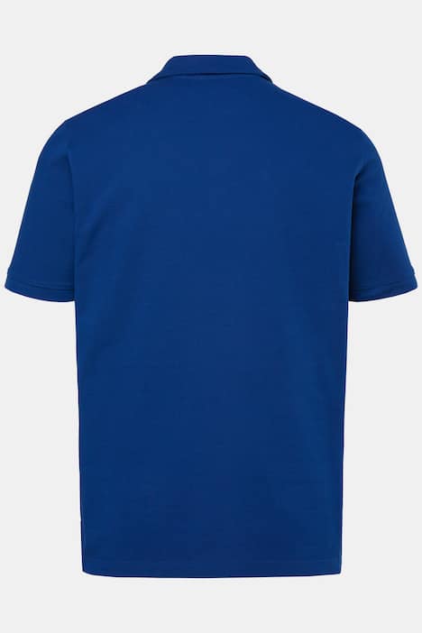 Polo JP 1880 à manches courtes, tissu piqué et fermeture zippée - jusqu'au 8 XL