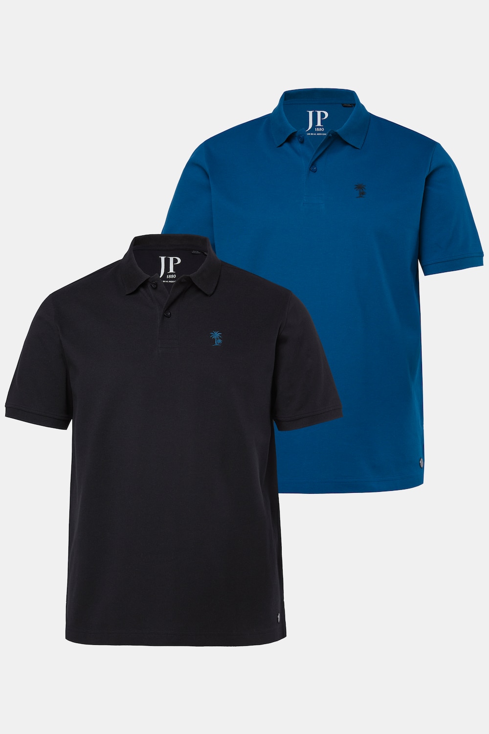 Poloshirts, 2er-Pack, Halbarm, Piqué, Bruststick, bis 8XL