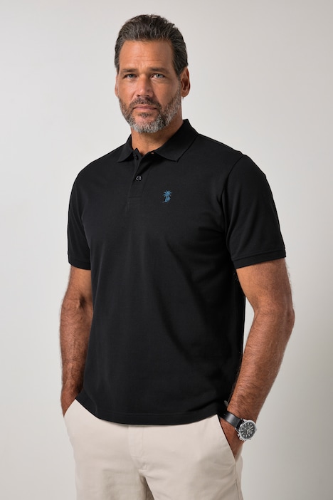 Lot de 2 polos JP 1880 en tissu piqué, manches courtes et motif brodé sur la poitrine - jusqu'au 8 XL