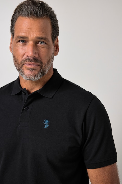 Lot de 2 polos JP 1880 en tissu piqué, manches courtes et motif brodé sur la poitrine - jusqu'au 8 XL