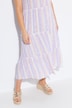 Midi-Trägerkleid, Streifen, A-Linie, ärmellos