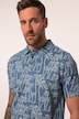 Polo JP 1880, manches courtes et imprimé all-over, style vintage - jusqu'au 8 XL