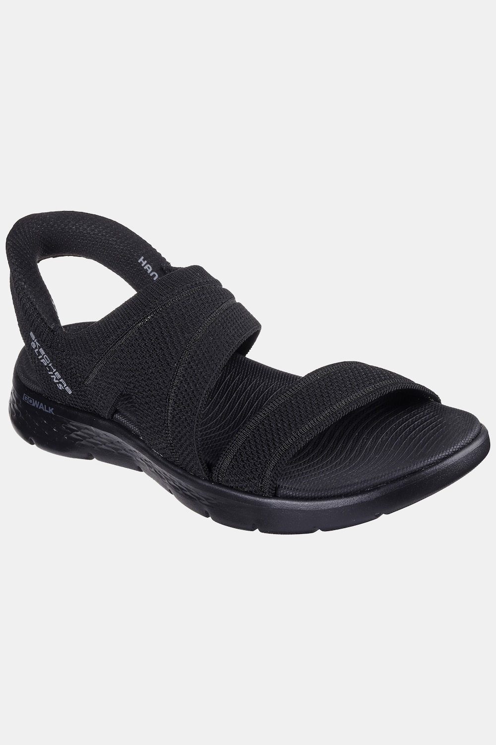 Skechers Slip-In-Sandalen, Damen, schwarz, Größe: 42, Polyester, Ulla Popken