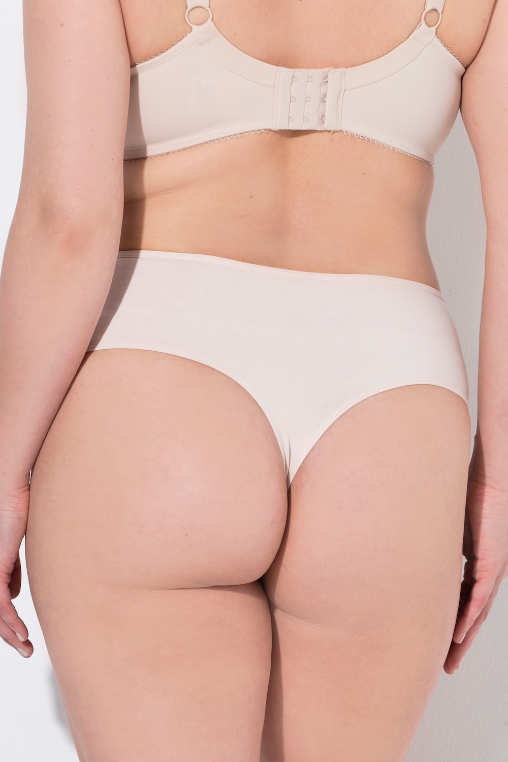 Stora storlekar Stringtrosa, Dam, beige, storlek: 50/52, Bomull, Ulla Popken